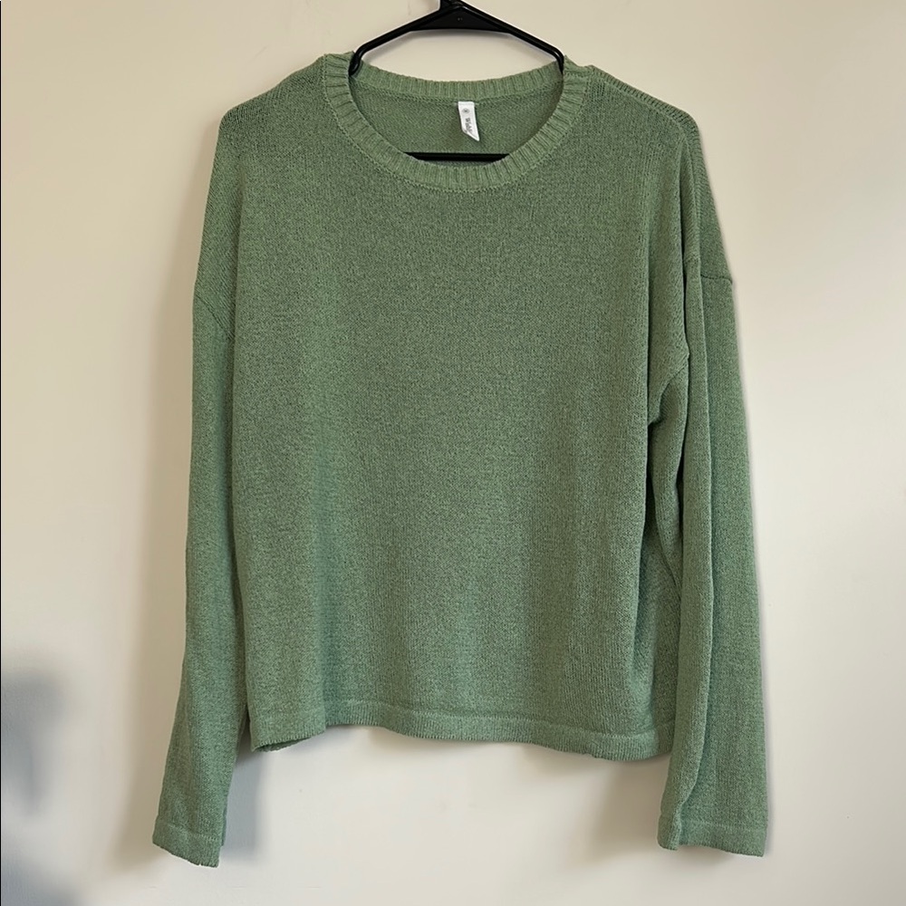 Wishlist Green Crew Neck Sweater